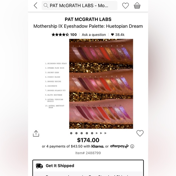 Pat McGrath Mothership IX Huetopian Dream eyeshadow palette with box - Picture 2 of 6